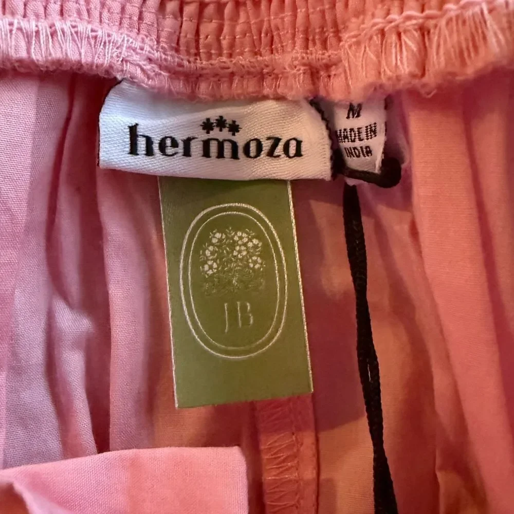 HERMOZA Nichol Skirt Sea Pink Medium Cotton in Poplin NWT